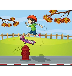 Cartoon Skater boy vector image