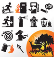 Symbol fire vector image