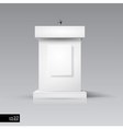 Rostrum-podium with microphone vector image