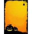 Grunge Halloween border vector image