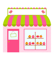 Cute shop or cafe design vector image