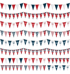 Uk party bunting vector image