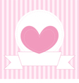 Valentines card or invitation full of love vector image