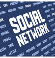 Social network keywords vector image