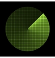 Radar screen sonar icon vector image