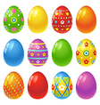 Easter eggs vector image