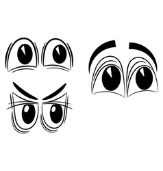 Cartoon eyes eps10 vector image