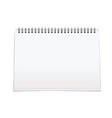 Spiral bound blan pad vector image