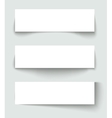 Set of banners with different shadows vector image
