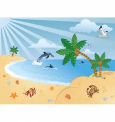 Summer background vector image