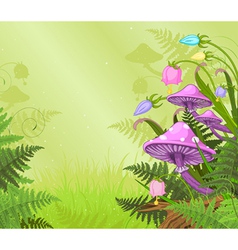 Magic landscape vector image