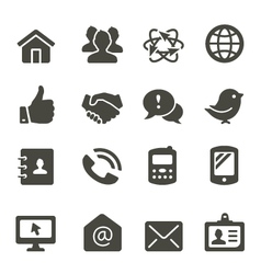 Communication icon set 2 vector image