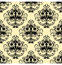 Damask wallpaper Damask wallpaper vector image