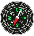 Magnetic compass vector image