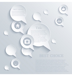 Bubble speech background Eps10 vector image
