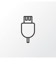 Usb cable icon symbol premium quality isolated vector image