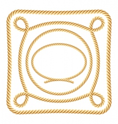 Set of rope elements vector image