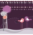 Retro greeting card vector image