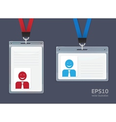 Plastic id vector image