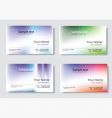 Business card set vector image
