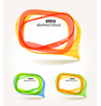 Background of abstract talking bubbles vector image