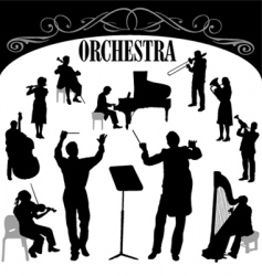 Orchestra set vector image