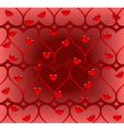Twisted heart seamless pattern vector image