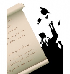 Graduation vector image