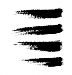 Grunge paintbrushes vector image