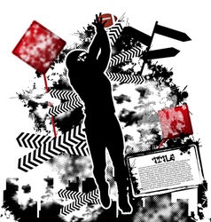 Football grunge vector image
