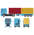 Container Truck Set vector image