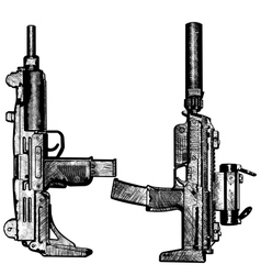 Combat weapons 2 vector image