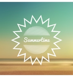 Summertime beach 2 vector image