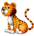 Cartoon tiger vector image
