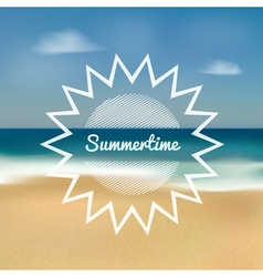 Summertime beach vector image