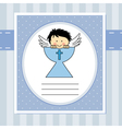 First communion card vector image