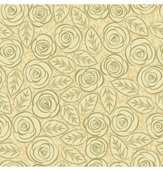 Rose seamless background vector image