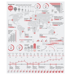 Economical and industrial infographic elem vector image
