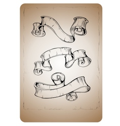 Vintage ribbon vector image