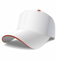 White baseball cap vector image
