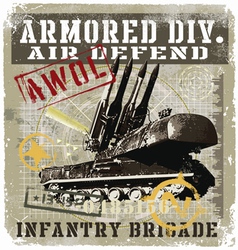 Military air defend vector image