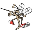 Childrens mosquito cartoon vector image