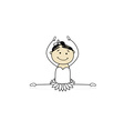Cute little ballet dancer for your design vector image