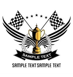 Race emblem vector image