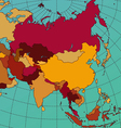Asia map vector image
