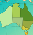 Australia map vector image