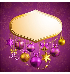Beautiful christmas background vector image
