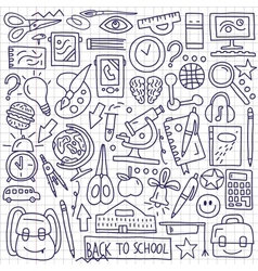 School education - doodles vector image
