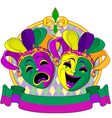 Mardi Gras Masks design vector image