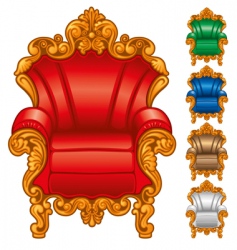 Antique armchair vector image